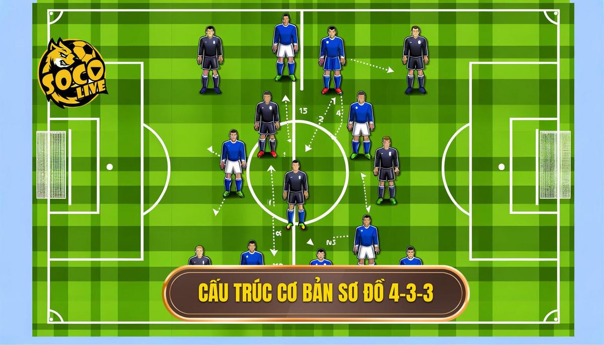Chiến thuật Bóng đá 4-3-3 Hiệu quả: Bí Mật Của Sơ Đồ Tấn Công Toàn Diện 1 Phân Tích Cấu Trúc Cơ Bản Của Sơ Đồ 4-3-3