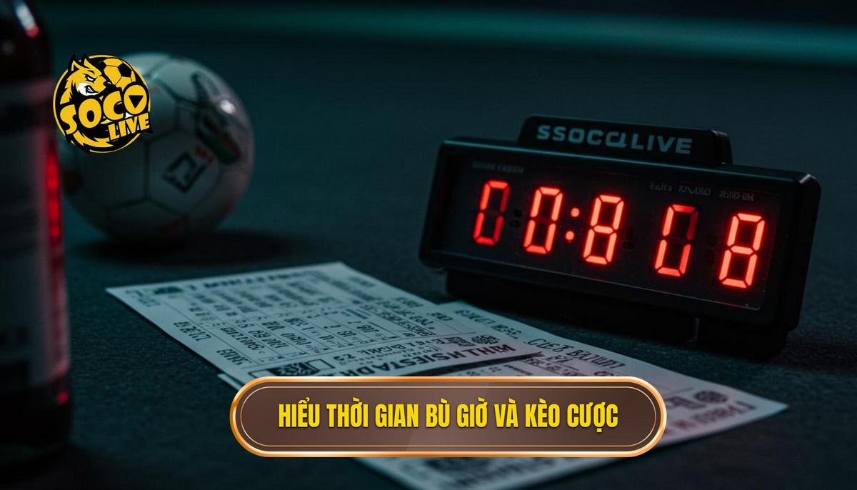 Cá cược kèo bù giờ cho người mới: Hướng dẫn toàn diện để làm chủ những phút cuối cùng 1 Phần 1_ Hiểu đúng về Thời gian Bù giờ và Kèo cược
