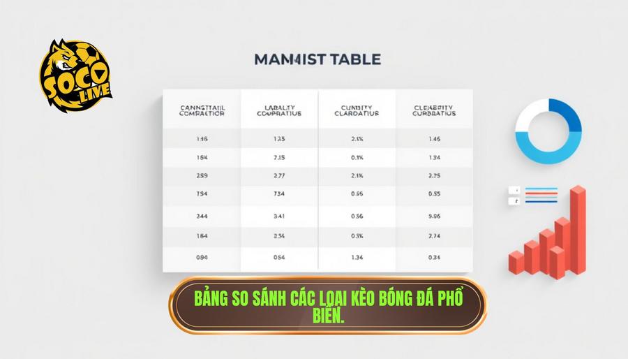 Bảng so sánh các loại kèo phổ biến